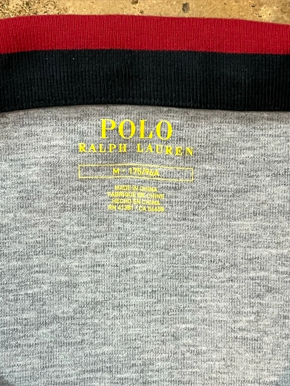Polo Ralph Lauren Men’s Double Knit Tech 1/4 Zip Pullover Sweater Pockets Gray M